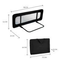 Захисний бортик для ліжка Kinderkraft Guard and Dream Grey (KAGUDR00BLK0000) Захисний бортик для ліжка Kinderkraft Guard and Dream Grey (KAGUDR00BLK0000)