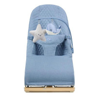 Шезлонг-гойдалка Kinderkraft Mimi блакитно-сірий (KBMIMI00GRY0000) Шезлонг-гойдалка Kinderkraft Mimi блакитно-сірий (KBMIMI00GRY0000)