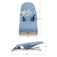 Шезлонг-гойдалка Kinderkraft Mimi блакитно-сірий (KBMIMI00GRY0000) Шезлонг-гойдалка Kinderkraft Mimi блакитно-сірий (KBMIMI00GRY0000)