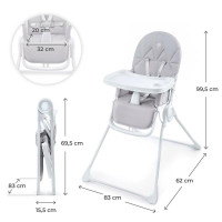 Стільчик для годування Kinderkraft Binci Light Grey (KHBINC00LGR0000)