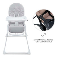 Стільчик для годування Kinderkraft Binci Light Grey (KHBINC00LGR0000)