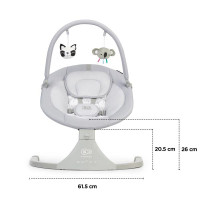 Крісло-гойдалка Kinderkraft Luli сірий (KKBLULIGRY0000) Крісло-гойдалка Kinderkraft Luli сірий (KKBLULIGRY0000)