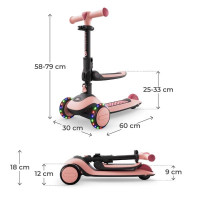 Самокат Kinderkraft Halley 2 Rose Pink (KRHALL02PNK0000)