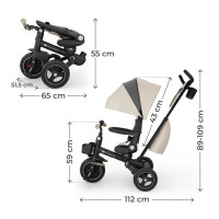 Триколісний велосипед Kinderkraft Spinstep 2 Plus Beige (KRSPST02BEGPL00) Триколісний велосипед Kinderkraft Spinstep 2 Plus Beige (KRSPST02BEGPL00)