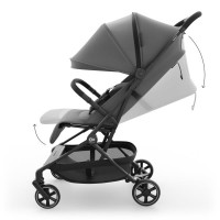 Прогулянкова коляска Kinderkraft Nebo Platinum Grey Beige (KSNEBO00GRY0000)