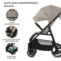 Прогулянкова коляска Kinderkraft Trig 3 Stone Beige (KSTRIG03BEG0000)