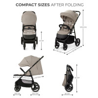 Прогулянкова коляска Kinderkraft Trig 3 Stone Beige (KSTRIG03BEG0000)