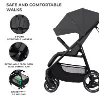 Прогулянкова коляска Kinderkraft Trig 3 Granite Grey (KSTRIG03GRY0000)