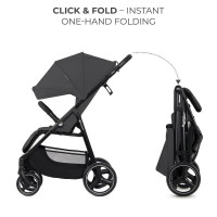Прогулянкова коляска Kinderkraft Trig 3 Granite Grey (KSTRIG03GRY0000)