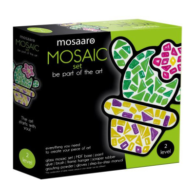 Набір для скляної мозаїки Mosaaro Кактус (MA2006) Набір для скляної мозаїки Mosaaro Кактус (MA2006)