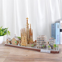 3D пазл CubicFun City Line Барселона (MC256h)