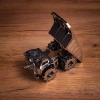 Колекційна модель-конструктор Metal Time Quarry Transporter Кар'єрний самоскид механічний (MT014)