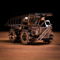 Колекційна модель-конструктор Metal Time Quarry Transporter Кар'єрний самоскид механічний (MT014)