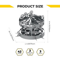 Колекційна модель-конструктор Metal Time Riding the Best Карусель механічна (MT042)