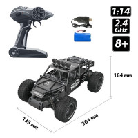 Машинка на радіокеруванні Sulong Toys Off-Road Crawler Race матовий чорний 1:14 (SL-309RHMBl)