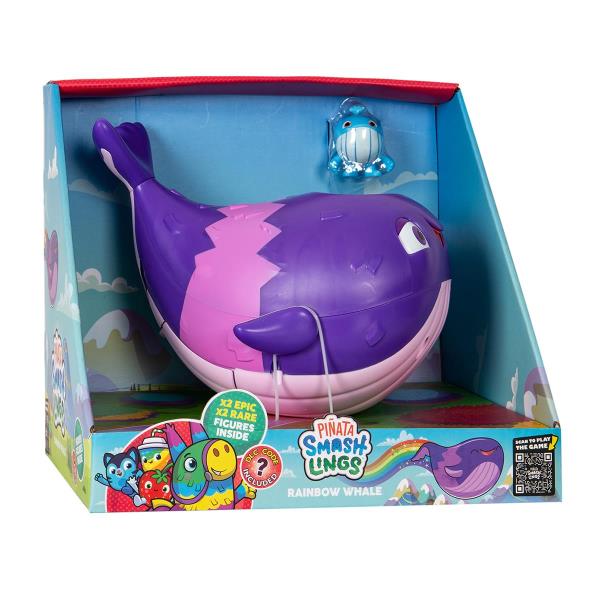 Ігровий набір Pinata Smashlings Райдужний кит 4 фігурки та аксесуари (SL9003) Ігровий набір Pinata Smashlings Райдужний кит 4 фігурки та аксесуари (SL9003)