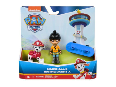 Набір фігурок Paw Patrol Маршал і Сміливий Денні на скейті (SM17706/6070747)
