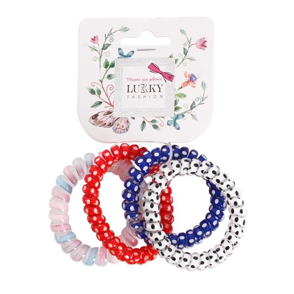 Набір дитячих резинок для волосся Lukky 4 шт. (T18567) Набір дитячих резинок для волосся Lukky 4 шт. (T18567)