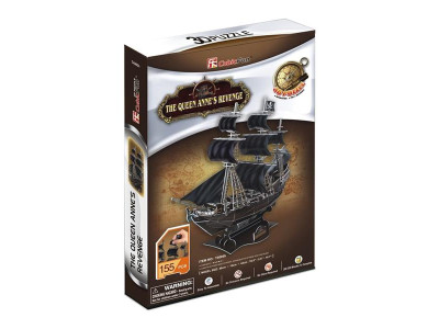 3D пазл CubicFun Корабель Помста Королеви Анни (T4005h)