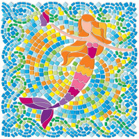 Набір для стікерної мозаїки 4M (3 в асорт. фея/русалка/принцеса) (00-04565)