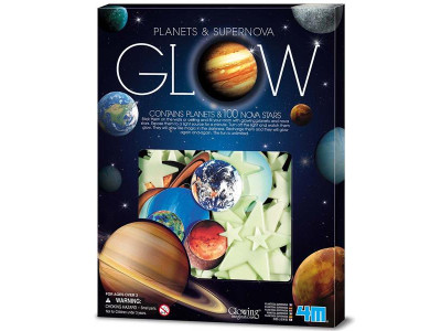 Набір сяючих наклейок 4M Планети і 100 зірок (00-05631) Набір сяючих наклейок 4M Планети і 100 зірок (00-05631)