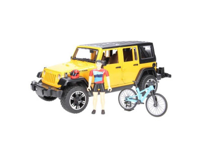 Автомодель Bruder Джип Jeep Rubicon із фігуркою велосипедиста на спортивному байку 1:16 (02543) Автомодель Bruder Джип Jeep Rubicon із фігуркою велосипедиста на спортивному байку 1:16 (02543)