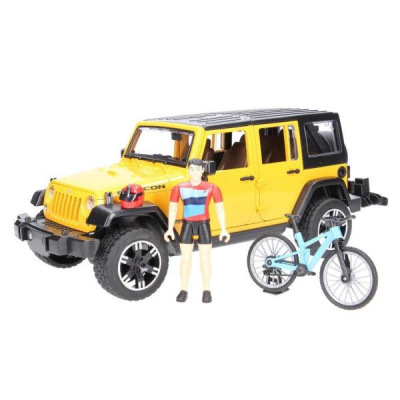 Автомодель Bruder Джип Jeep Rubicon із фігуркою велосипедиста на спортивному байку 1:16 (02543) Автомодель Bruder Джип Jeep Rubicon із фігуркою велосипедиста на спортивному байку 1:16 (02543)