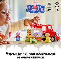 Конструктор LEGO® DUPLO® Пеппа Трактор і ринок 18 Деталей (10468) Конструктор LEGO® DUPLO® Пеппа Трактор і ринок 18 Деталей (10468)