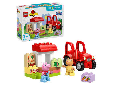 Конструктор LEGO® DUPLO® Пеппа Трактор і ринок 18 Деталей (10468)