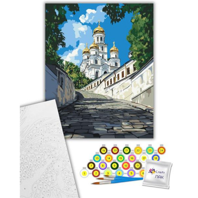 Картина за номерами ArtCraft Андріївська церква 40х50 см (11071-AC)