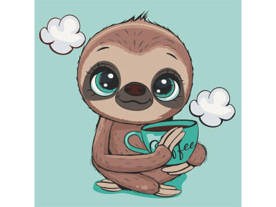 Картина за номерами ArtCraft Лінивець 30х30 см (15084-AC)