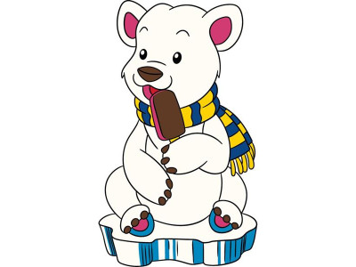 Дитяча розмальовка ArtCraft Білий ведмедик 25х30 см (15117-AC)