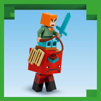 Конструктор LEGO Minecraft Битва з лавою в Незері 99 деталей (21266)
