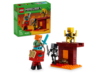 Конструктор LEGO Minecraft Битва з лавою в Незері 99 деталей (21266)