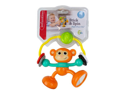 Брязкальце на присоску Infantino Дружок-мавпочка (216267I) Брязкальце на присоску Infantino Дружок-мавпочка (216267I)