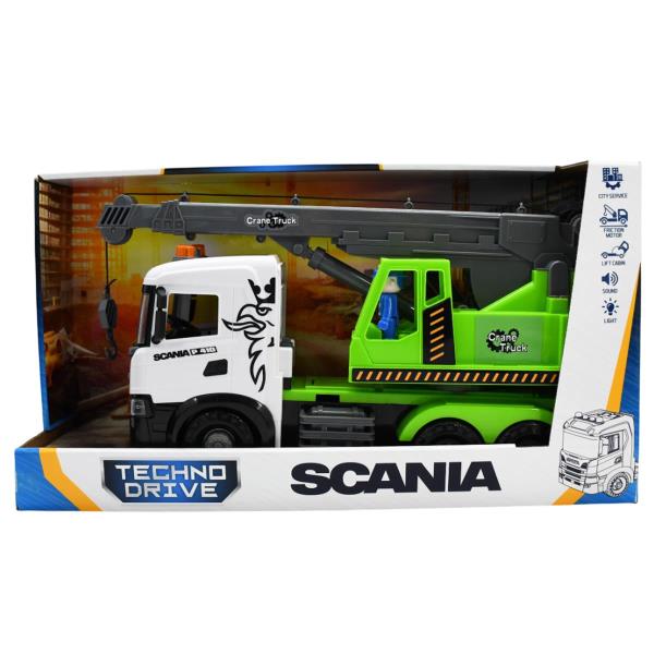 Автомодель серії "Mid Truck" – АВТОКРАН SCANIA (світло, звук)