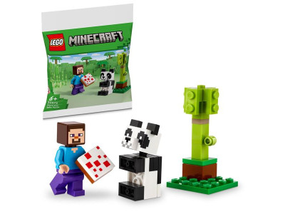 Конструктор LEGO Minecraft Стів і малюк-панда 35 деталей (30672)
