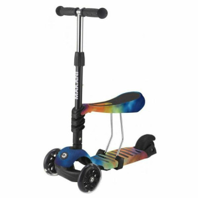 Триколісний самокат Kikka Boo Makani 3 в 1 Ride Skate із сидінням Райдуга (31006010092)