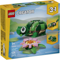 Конструктор LEGO Creator Черепаха з квіткою водяної лілії 124 Деталі ( 31377 )