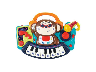 Музична іграшка Hola Toys Піаніно-мавпочка з мікрофоном (3137)