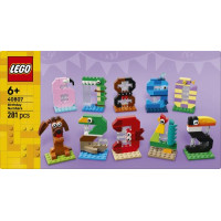 Конструктор LEGO® Цифри на день народження Тваринний декор, 281 деталь (40807)