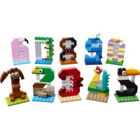 Конструктор LEGO® Цифри на день народження Тваринний декор, 281 деталь (40807)
