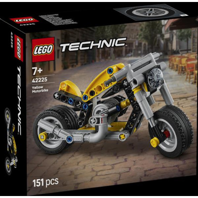 Конструктор LEGO Technic Жовтий мотоцикл 151 Деталь (42225)