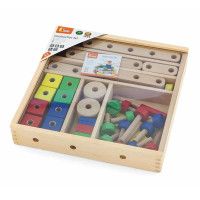 Дерев'яний конструктор Viga Toys 53 деталі (50490)