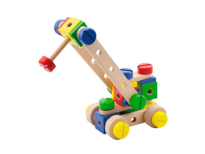 Дерев'яний конструктор Viga Toys 53 деталі (50490)