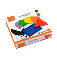 Деревяна шнурівка Viga Toys Геометричні фігури (50538) Деревяна шнурівка Viga Toys Геометричні фігури (50538)