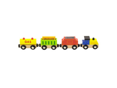 Набір для залізниці Viga Toys Вантажний поїзд із пальним (50820)