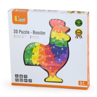 Дерев'яний пазл Viga Toys Півник по літерах (55244N) Дерев'яний пазл Viga Toys Півник по літерах (55244N)