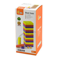 Настільна гра Viga Toys Кольорова дженга дерев'яна (56215)