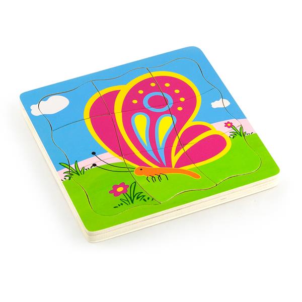 Деревяний багатошаровий пазл Метелик (59517VG)